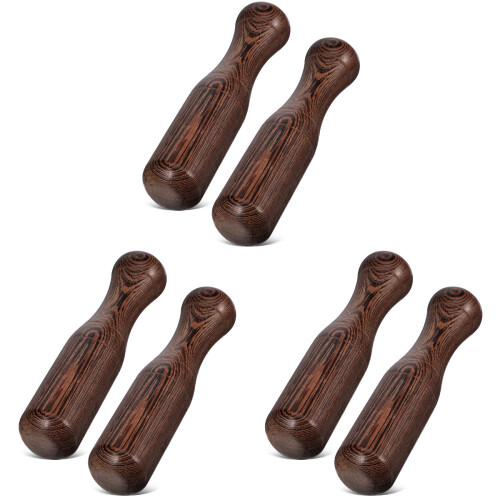 6 Pcs Wood Pestle Replacement For Kitchen Spices Grinding 1