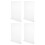 4Pcs Acrylic Clear Display Stand For Tabletop Posters Menus Tags 1