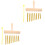 2Pcs Wind Bell Orff Educational Pendant Instrument With Mallet 5