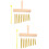 2Pcs Wind Bell Orff Educational Pendant Instrument With Mallet 9