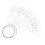 100Pcs Fan-Shaped False Nail Tips With Ring Holder 1