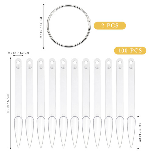 100Pcs Fan-Shaped False Nail Tips With Ring Holder 1