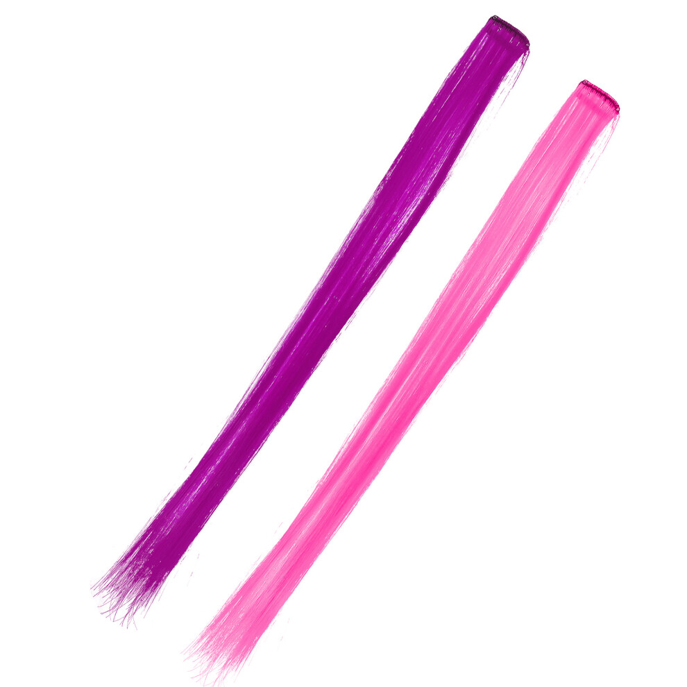 Villcase 10Pcs Colored Clip-In Straight Hair Extensions For Women