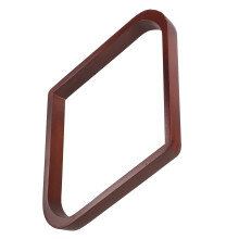 Brown Wooden Billiard Ball Rack Set for Pool and Snooker Tables
