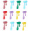 18Pcs Water Drop Shaped Glass Markers Silicone Wine Glass Recognizer 11