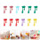 18Pcs Water Drop Shaped Glass Markers Silicone Wine Glass Recognizer 10