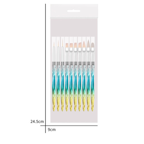 10Pcs Nail Art Pen For Manicure Line Drawing Gradient 1
