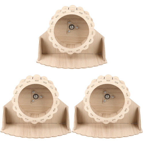 3Ensembles Roue Jeu Hamster Khaki Exercice Calme Pour Petits Animaux 1
