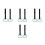 4 Pairs Adjustable Children Pull Up Rings For Indoor Training 4