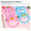 3Pcs Plastic Protractor Student Teacher Aid For School 7