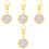 4Pcs Alloy Nurse Pocket Watch With Keychain 3