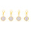 4Pcs Alloy Nurse Pocket Watch With Keychain 4