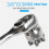 Universal Magic Sleeve Adaptive All-Fitting Multi Drill Attachment Socket Chromium Molybdenum Steel Silver Wrench Tools 2
