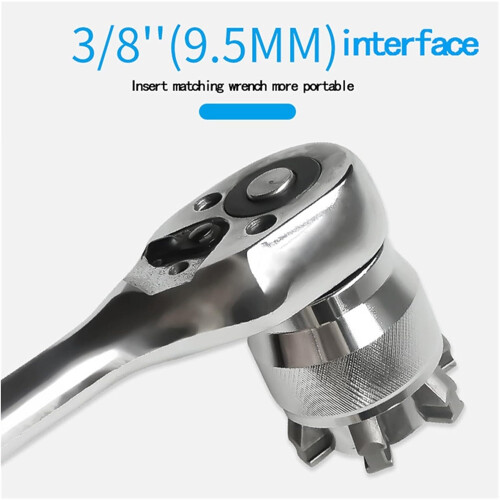 Universal Magic Sleeve Adaptive All-Fitting Multi Drill Attachment Socket Chromium Molybdenum Steel Silver Wrench Tools 1