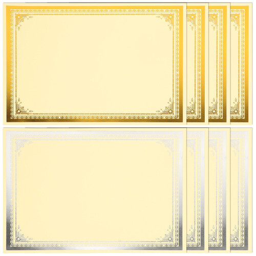 40 Sheets Blank Certificate Paper For School Office Use 1