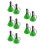 10 Pcs Metal Handheld Bells Keychain For Kids Development Christmas 6