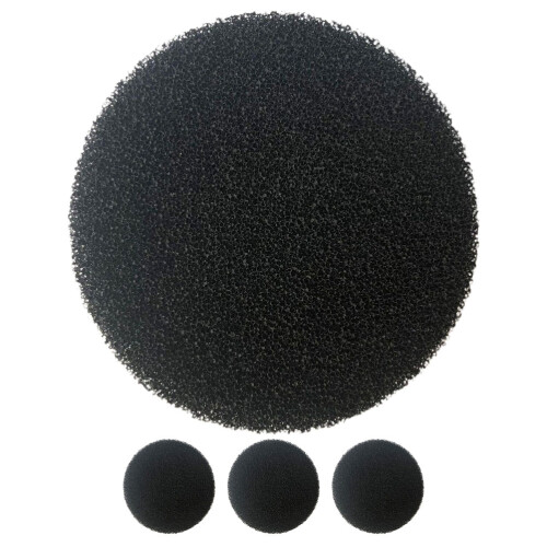4St Zwarte Aquariumfilters Viscose Pads Schoon Viswater 2