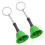 10 Pcs Metal Handheld Bells Keychain For Kids Development Christmas 2