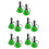 10 Pcs Metal Handheld Bells Keychain For Kids Development Christmas 7