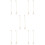 10 Pcs Water Cup Handle Chain Pendant Letter Charm Decor 10