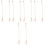 10 Pcs Water Cup Handle Chain Pendant Letter Charm Decor 6
