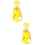 2Pièces Bouteille Hamster 80Ml , Base Résistante 7