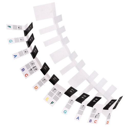 2Pcs Beginner Piano Keyboard Stickers For Electronic Organ 1