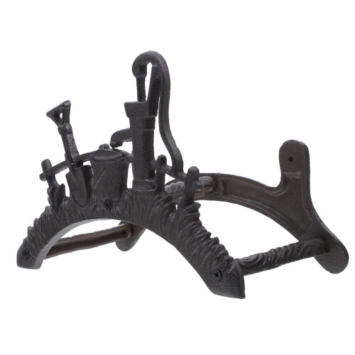 Vintage Hose Pipe Bracket Wall Mount Storage Rack Organizer