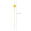 100 Pcs 12 Cm Bamboo Sticks With Acrylic Wintersweet End 2
