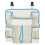 White Oxford Hanging Crib Storage Bag Multi-Functional Organizer 11