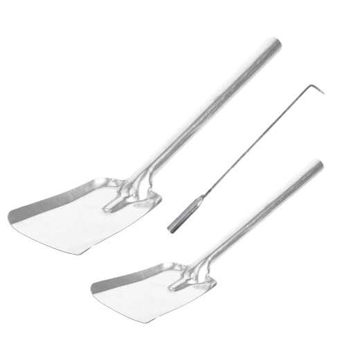 3Pcs Ash For Fireplace Cleaning Multipurpose Iron Coal Spade