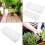 3 Sets White Planter Pot Large Succulent Basin With Tray 6