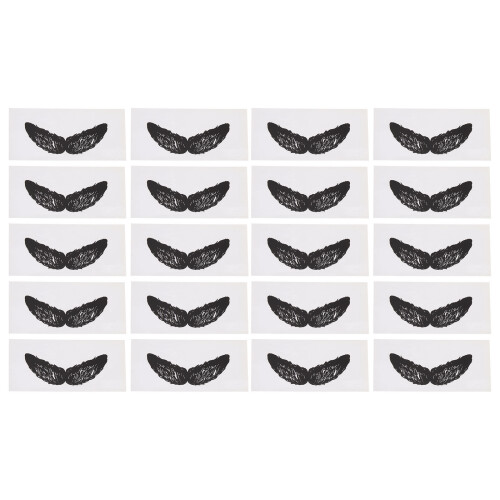 20Pcs Nose Wax Hair Removers Beard Shaped Stickers 2
