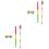 2 Sets Pinata Props Blinder And Colorful Knocking Stick For Party 5