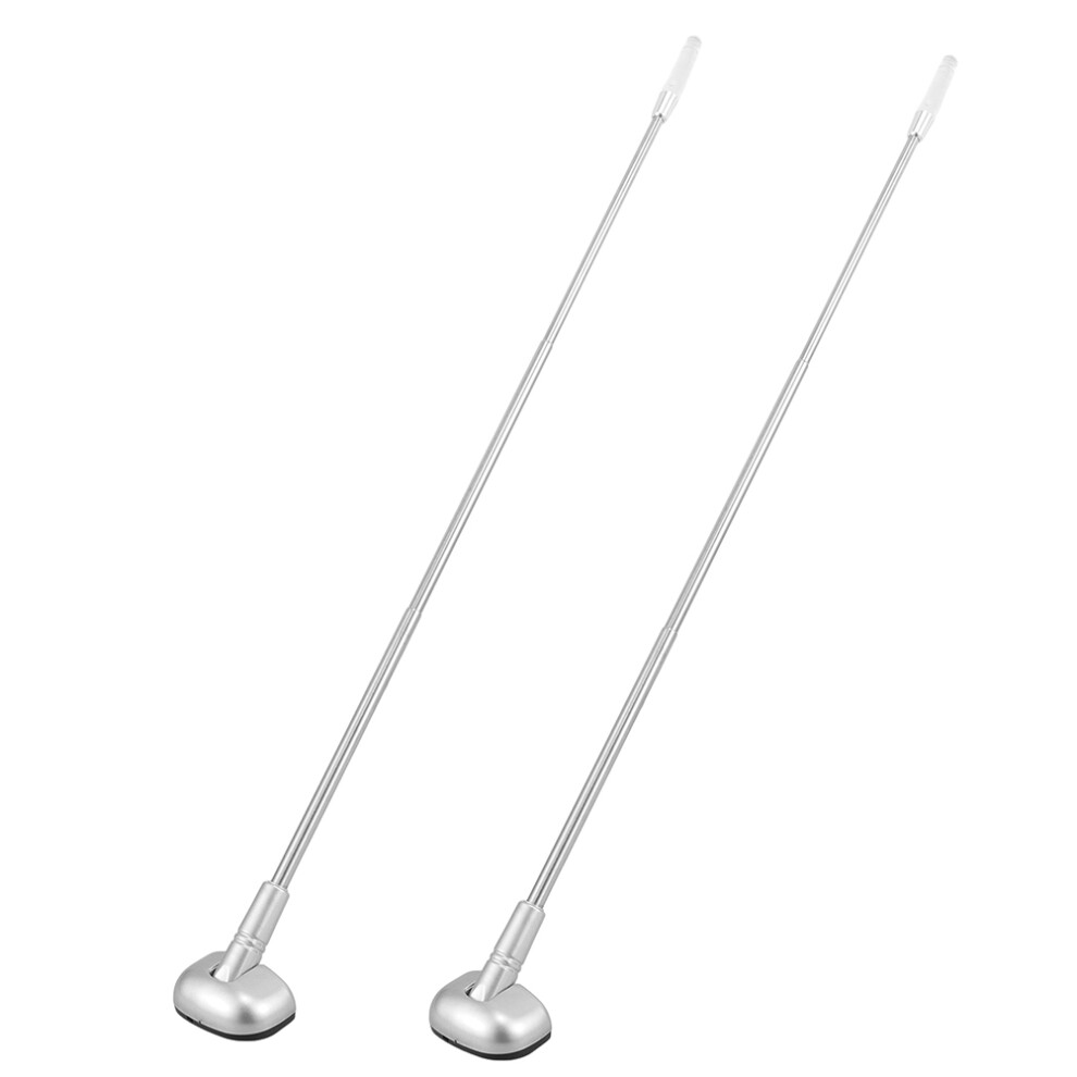 2Pcs Stainless Steel Car Bumper Corner Antenna Telescopic Flag Pole 032541559952