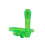 2Pcs 8 Hole ABS Transparent Soprano Recorder Flute Green 10