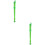 2Pcs 8 Hole ABS Transparent Soprano Recorder Flute Green 6
