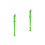2Pcs 8 Hole ABS Transparent Soprano Recorder Flute Green 4
