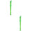2Pcs 8 Hole ABS Transparent Soprano Recorder Flute Green 7