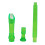 2Pcs 8 Hole ABS Transparent Soprano Recorder Flute Green 11