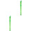 2Pcs 8 Hole ABS Transparent Soprano Recorder Flute Green 3