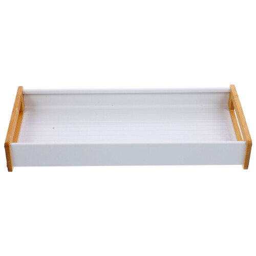 1Aluminium Bamboe Organizer Dienblad Met Handvat Voor Thuis 2