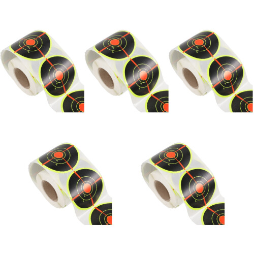 5 Rolls Portable Self-Adhesive Target Stickers For Sports Practice 2