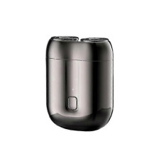 (grey) Compact Dual-Head Electric Shaver for Men and Women, Portable Mini Shaver for Travel and Home Use