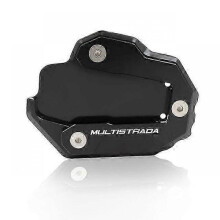 (Black) Motorcycle Kickstand Foot Pad Extension for Multistrada 950 1100 1200GT 1260 Enduro/Peak/S Series Support Plate