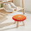 Creative Orange Holz Schuhwechselhocker Kinder Pilzform Rutschfest 7
