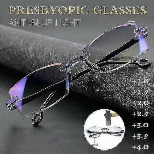 (4) Progressive Reading Glasses with High Blue Light Protection Suitable for Both Near and Far Sight Use 1