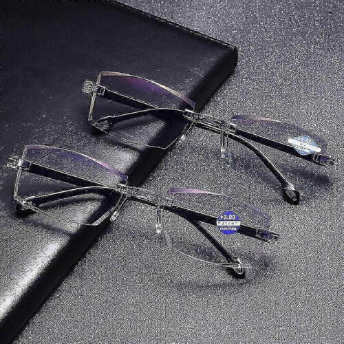 (1) Progressive Reading Glasses with High Blue Light Protection Suitable for Both Near and Far Sight Use 2