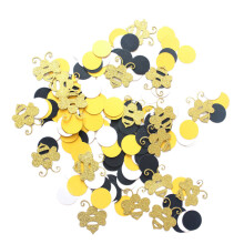 2 Sets Cartoon Bee Paper Scraps Round Confetti For Wedding Home Party