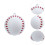 2St Party Kugeln Geburtstags Baseball Farben 4